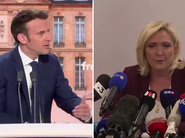 Macron y Le Pen Macron y Le Pen