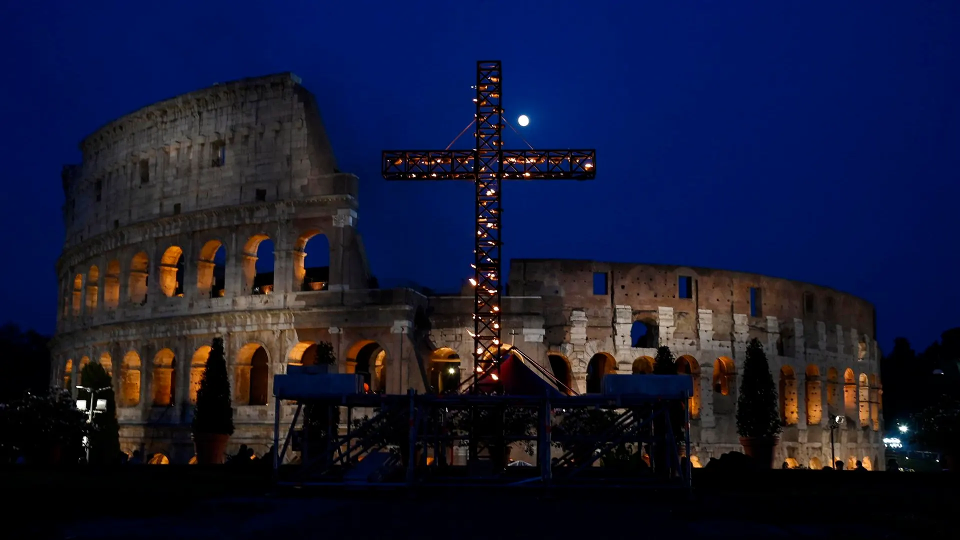 El Via Crucis en Roma