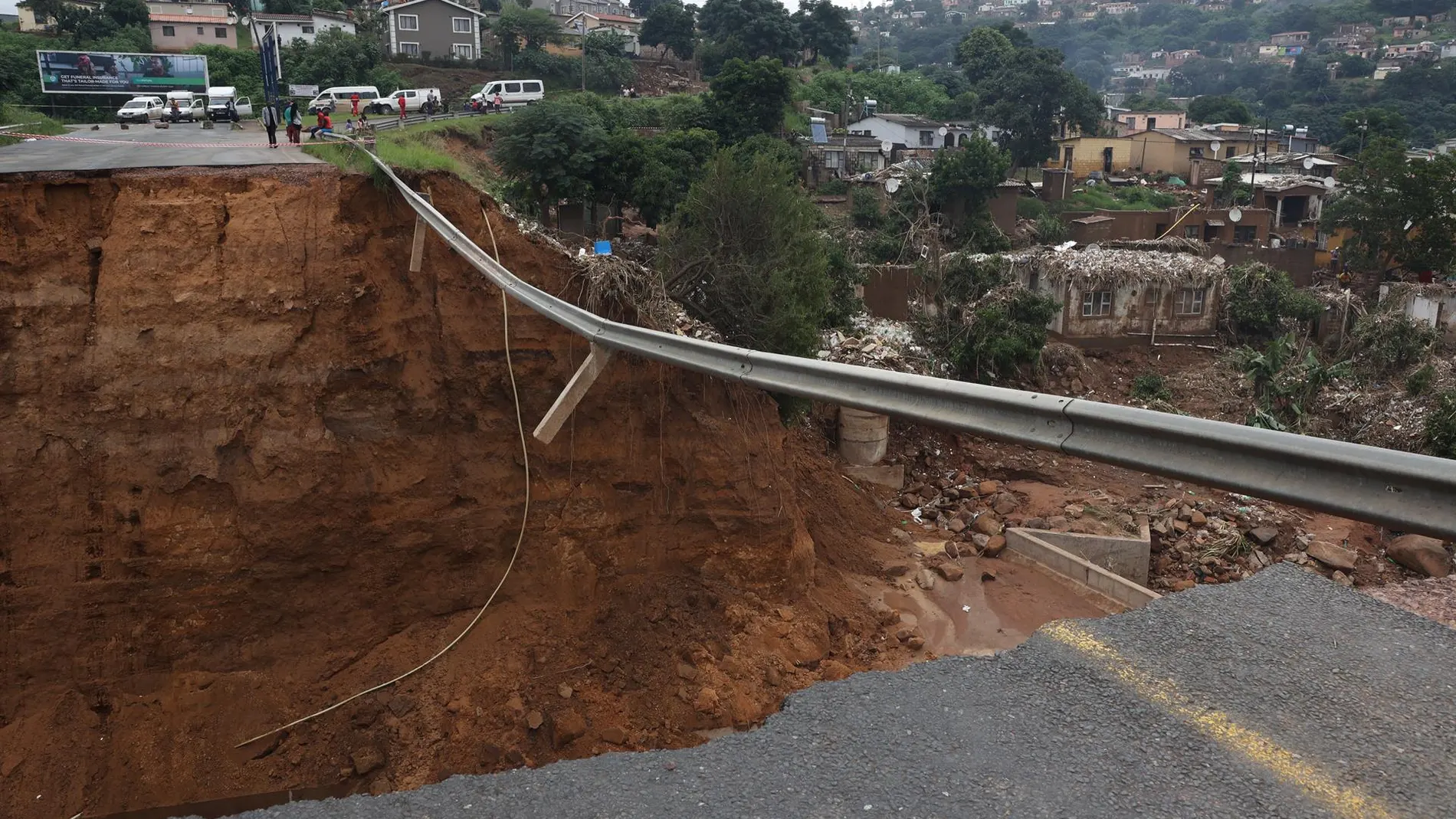 Los efectos de las devastadoras lluvias en Sudáfrica
