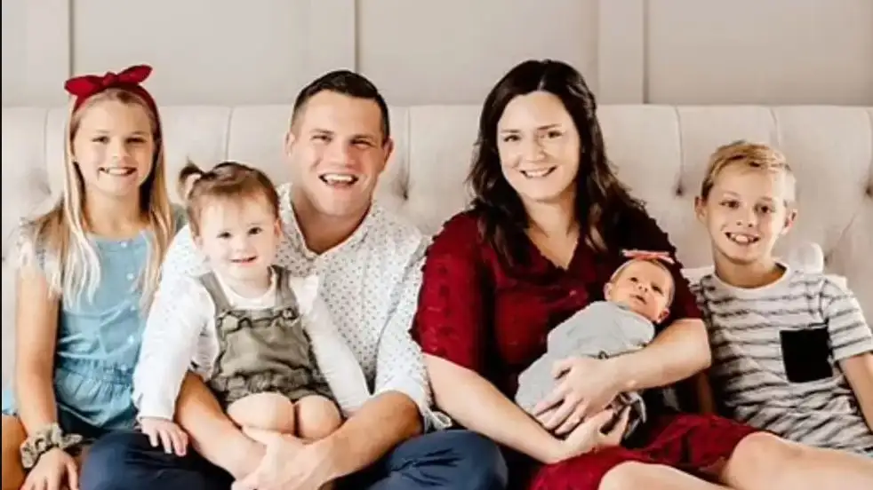 Jared Bridegan junto a su familia Jared Bridegan junto a su familia