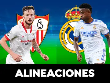 Alineación del Real Madrid hoy contra el Sevilla en el partido de la Liga Santander Alineación del Real Madrid hoy contra el Sevilla en el partido de la Liga Santander