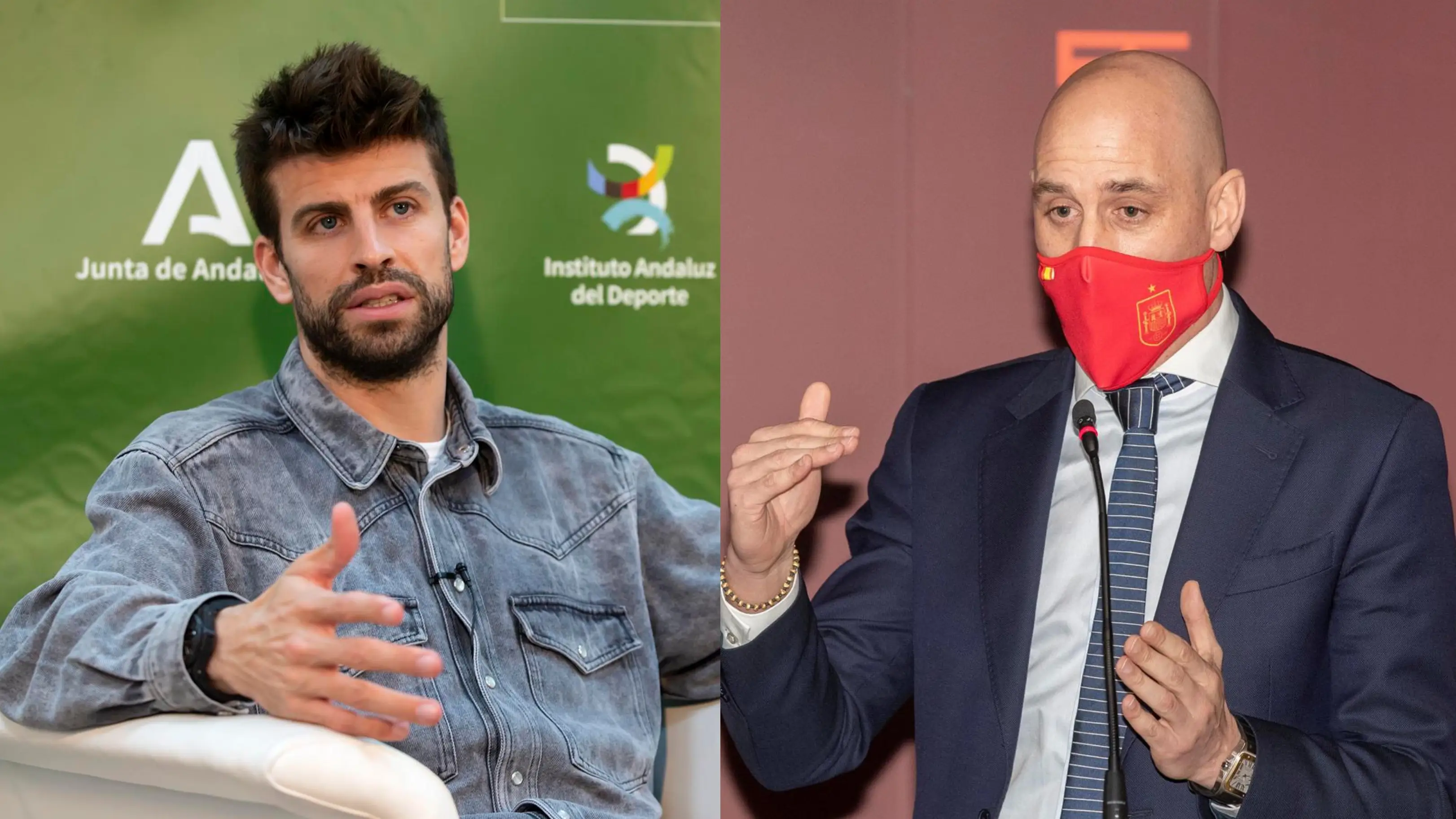 Gerard Piqué y Luis Rubiales Gerard Piqué y Luis Rubiales