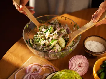Ensalada con aliño Ensalada con aliño