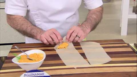 Corta la pasta y rellena Corta la pasta y rellena