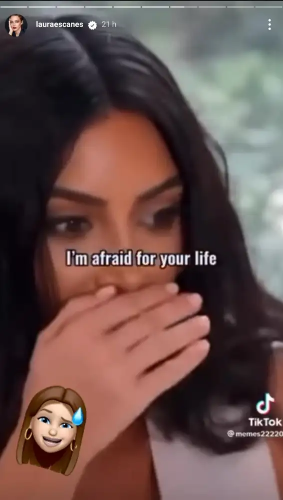 La reacción de Kim ante la calva de su hermana Kourtney Kardashian