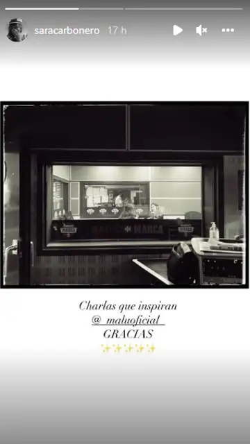 La charla entre Sara Carbonero y Malú La charla entre Sara Carbonero y Malú