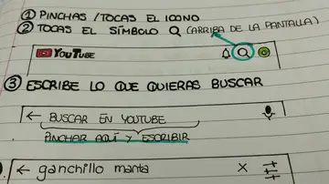 Una página del manual de instrucciones de la joven Una página del manual de instrucciones de la joven