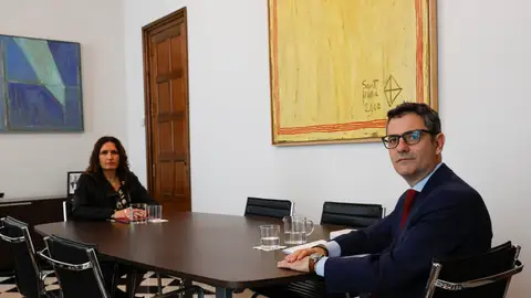El ministro de la Presidencia, Félix Bolaños, y la consellera de la Presidencia, Laura Vilagrà El ministro de la Presidencia, Félix Bolaños, y la consellera de la Presidencia, Laura Vilagrà