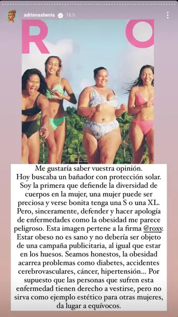Reflexión de Adriana frente a la campaña de publiciada Reflexión de Adriana frente a la campaña de publiciada