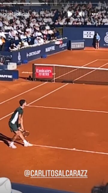 Carlos Alcaraz en el torneo de Conde de Godó