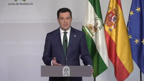 El presidente de la Junta de Andalucía, Juanma Moreno Juanma Moreno adelanta las elecciones en Andalucía para el 19 de junio