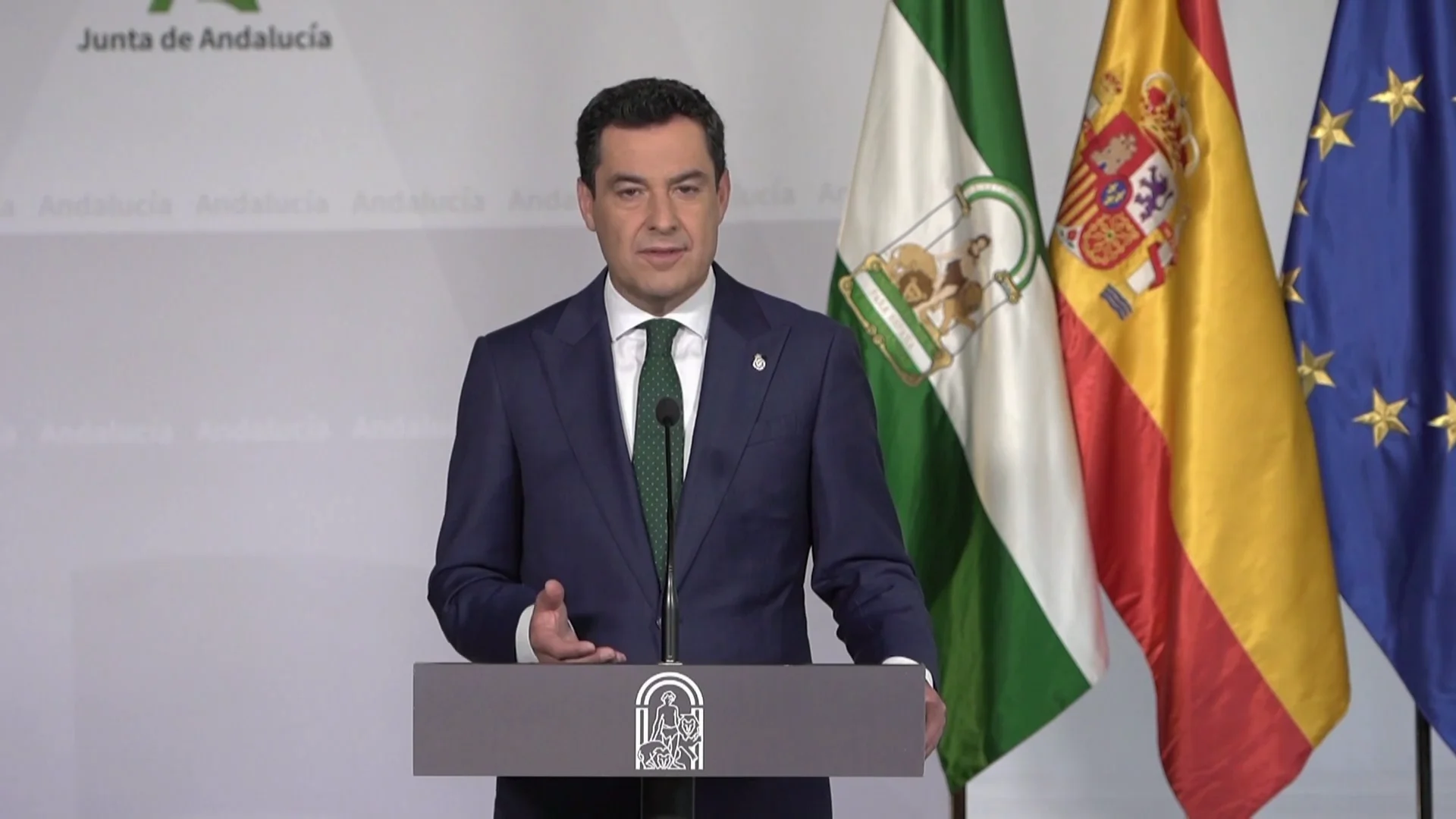 El presidente de la Junta de Andalucía, Juanma Moreno Juanma Moreno adelanta las elecciones en Andalucía para el 19 de junio