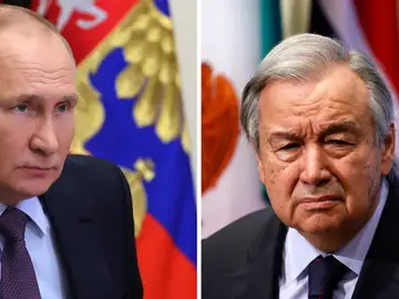 Putin y Guterres Putin y Guterres