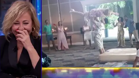 La escena inédita con la caída de Carmen Machi cuando intentaba bailar como en 'Dirty dancing' con Quim Gutiérrez La escena inédita con la caída de Carmen Machi cuando intentaba bailar como en 'Dirty dancing' con Quim Gutiérrez