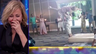 La escena inédita con la caída de Carmen Machi cuando intentaba bailar como en 'Dirty dancing' con Quim Gutiérrez 