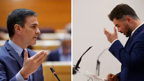 Pedro Sánchez y Gabriel Rufián Pedro Sánchez y Gabriel Rufián