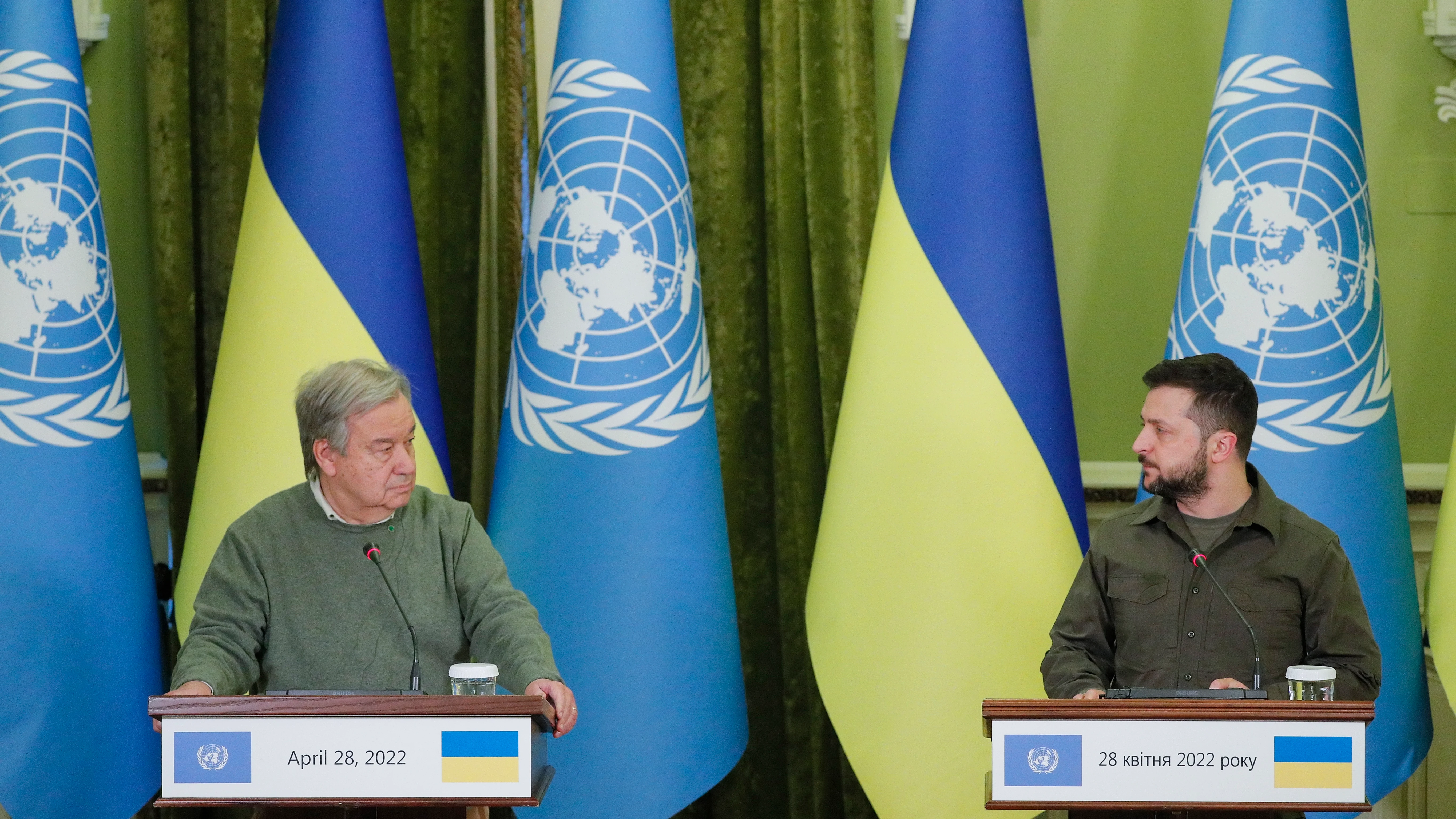 Antonio Guterres y Volodimir Zelenski Antonio Guterres y Volodimir Zelenski