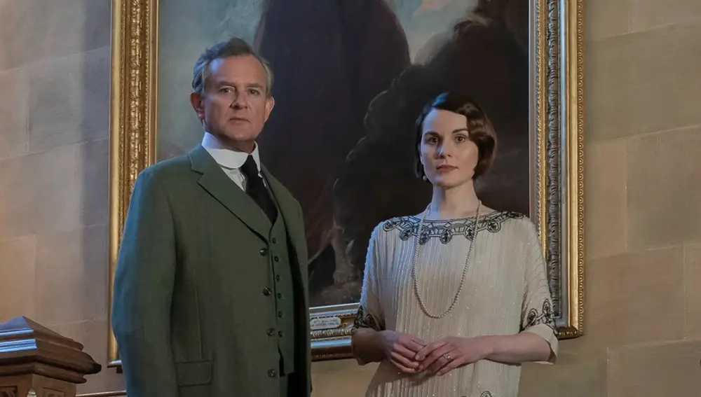 Michelle Dockery y Hugh Bonneville en 'Downton Abbey: Una Nueva Era' Michelle Dockery y Hugh Bonneville en 'Downton Abbey: Una Nueva Era'