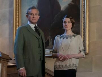 Michelle Dockery y Hugh Bonneville en 'Downton Abbey: Una Nueva Era' 