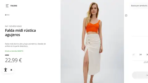 Falda con adornos Falda con adornos