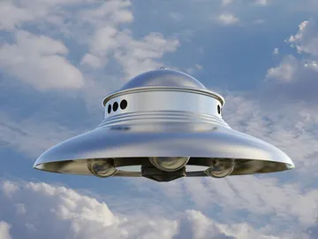 Imagen de archivo de un ovni Imagen de archivo de un ovni