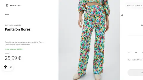 Pantalón floreado Pantalón floreado