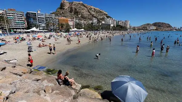Imagen de archivo de una playa