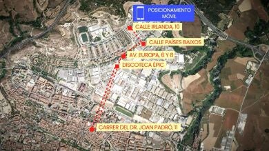 El violador de Igualada estuvo persiguiendo a la víctima durante minutos según las cámaras de seguridad