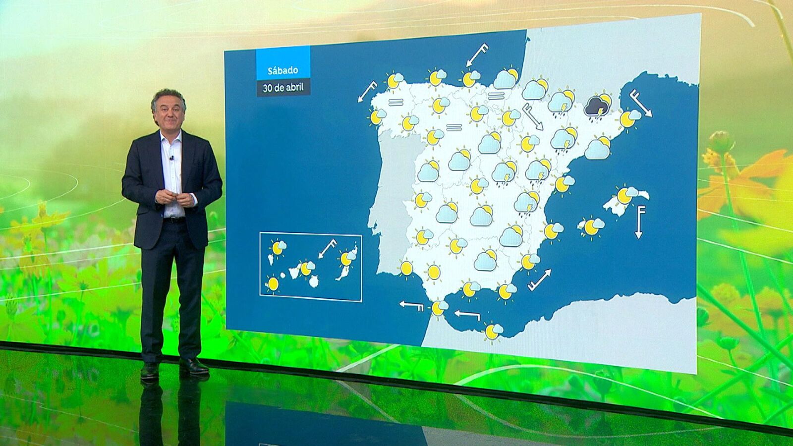 Descenso de temperaturas con tormentas fuertes en el Mediterráneo que están dejando lluvias abundantes en Mallorca