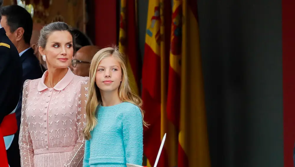 Infanta Sofía y reina Letizia
