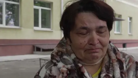 Tatiana Matsegora, herida por un ataque ruso Tatiana Matsegora, herida por un ataque ruso