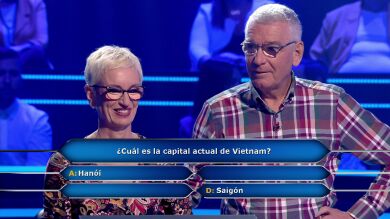 ¡Doble comodín! Las dudas de Begoña en geografía le obligan a utilizar dos ayudas en una única pregunta en ‘¿Quién quiere ser millonario?’