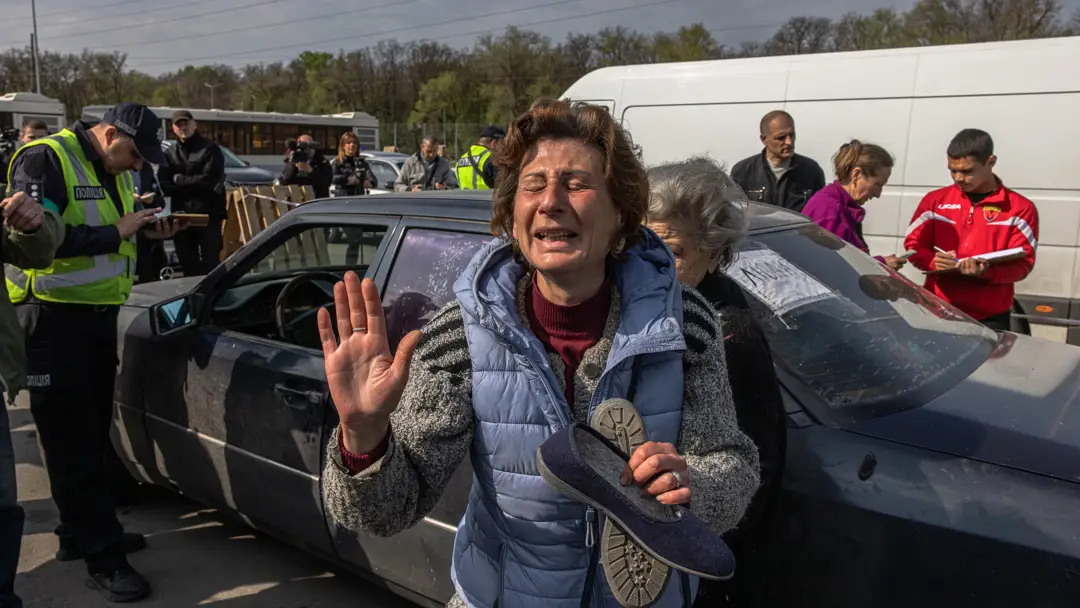 Una refugiada ucraniana Una refugiada ucraniana
