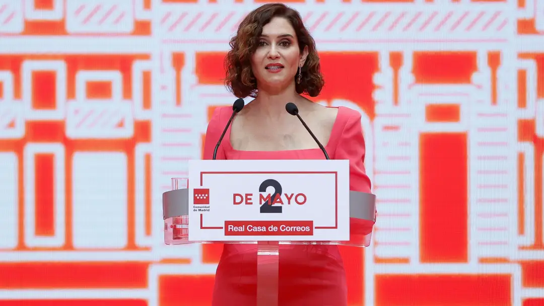 La Presidenta de la Comunidad de Madrid, Isabel Díaz Ayuso, durante el acto La Presidenta de la Comunidad de Madrid, Isabel Díaz Ayuso, durante el acto
