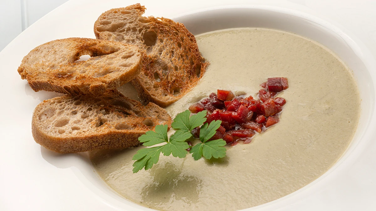 Receta de crema de calabac&iacute;n y setas, de Argui&ntilde;ano: "La mejor forma de comer verdura"
