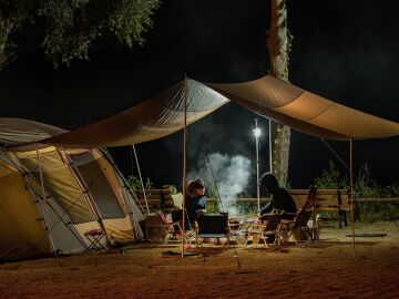 Foto de archivo de un camping