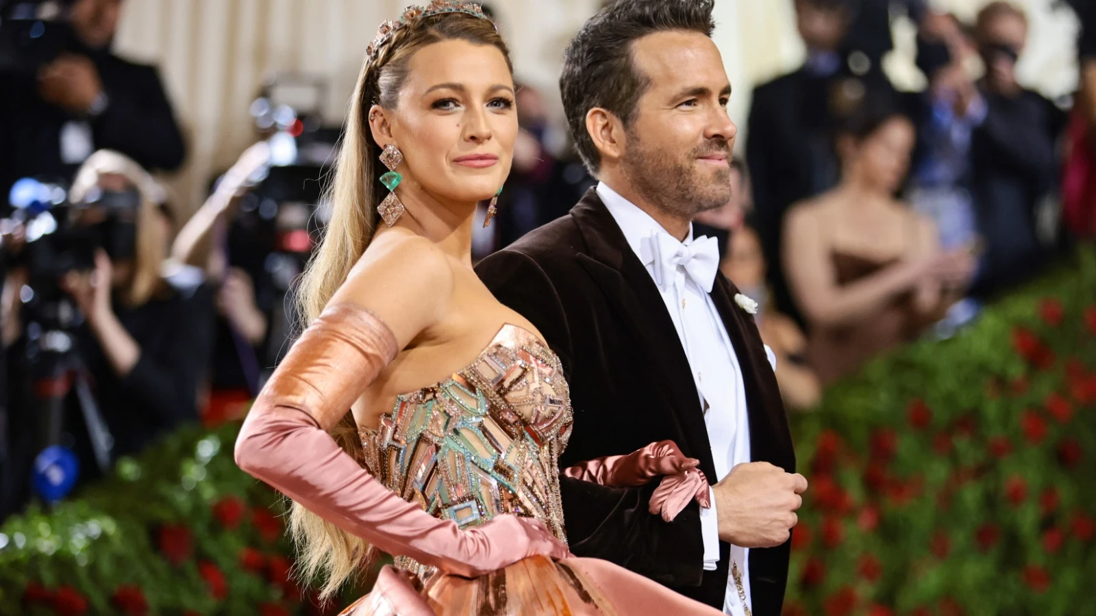 Blake Lively y Ryan Reynolds en la Met Gala 2022