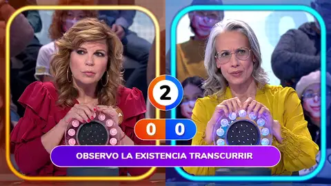 Mónica Aragón y Belinda Washington miran ‘La Pista’ pasar al son de Fangoria en ‘Pasapalabra’ Mónica Aragón y Belinda Washington miran ‘La Pista’ pasar al son de Fangoria en ‘Pasapalabra’