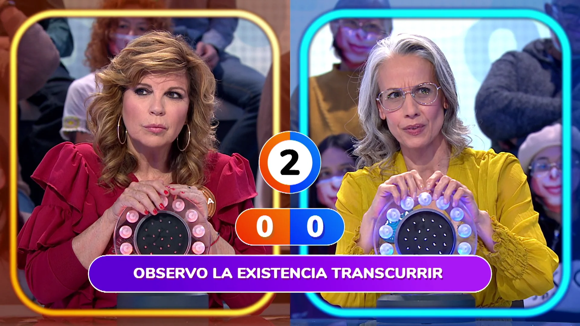 M&oacute;nica Arag&oacute;n y Belinda Washington miran &lsquo;La Pista&rsquo; pasar al son de Fangoria en &lsquo;Pasapalabra&rsquo;