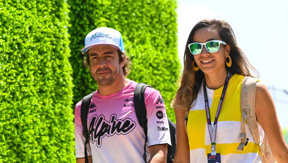 Fernando Alonso y Andrea Schlager