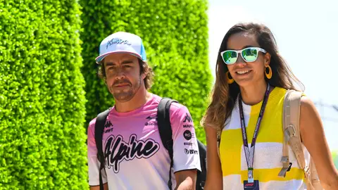 Fernando Alonso y Andrea Schlager Fernando Alonso y Andrea Schlager