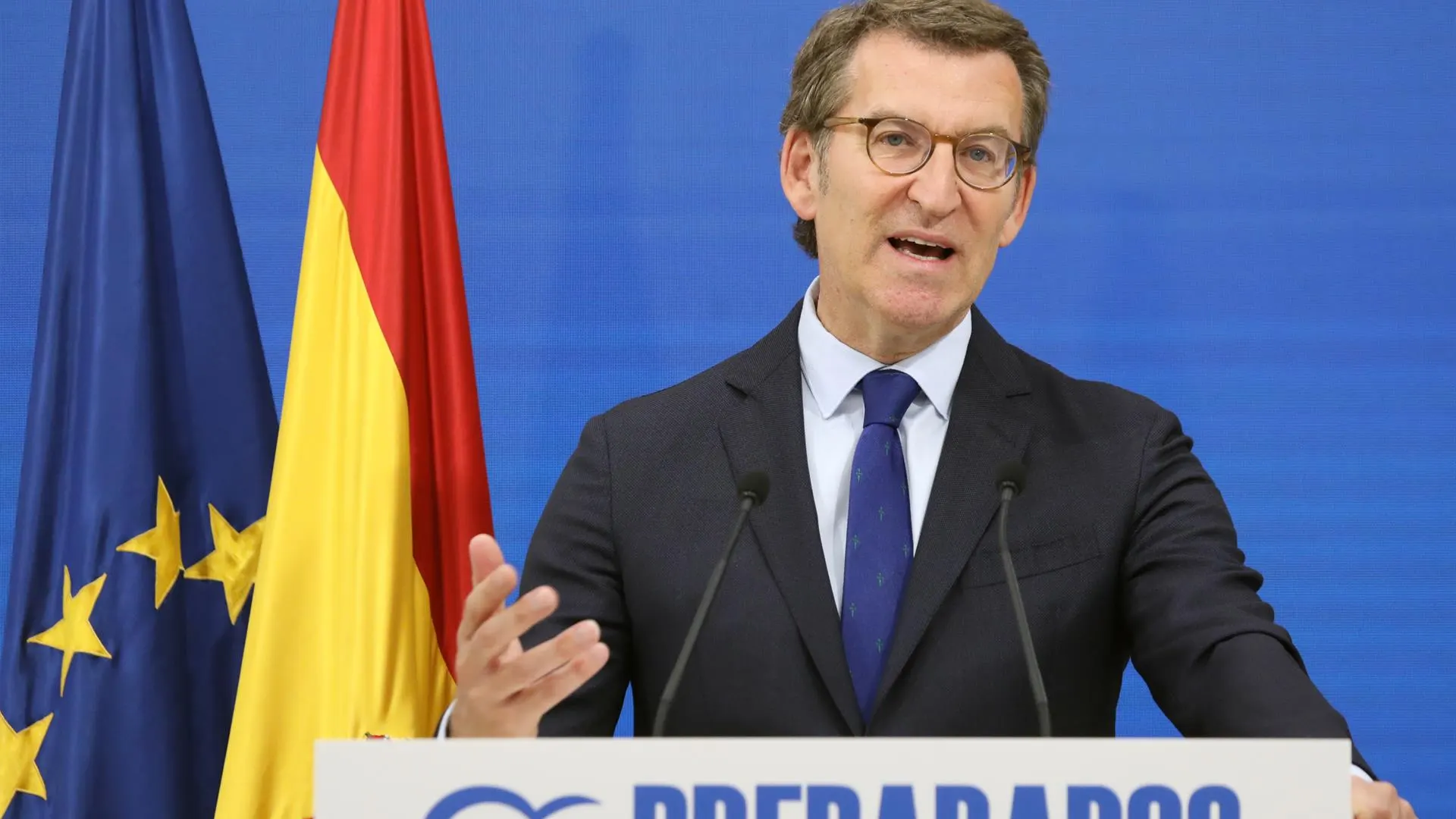 El l&iacute;der del PP, Alberto N&uacute;&ntilde;ez Feij&oacute;o