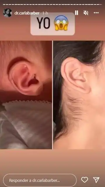 El detalle físico que Carla Barber comparte con su hijo El detalle físico que Carla Barber comparte con su hijo