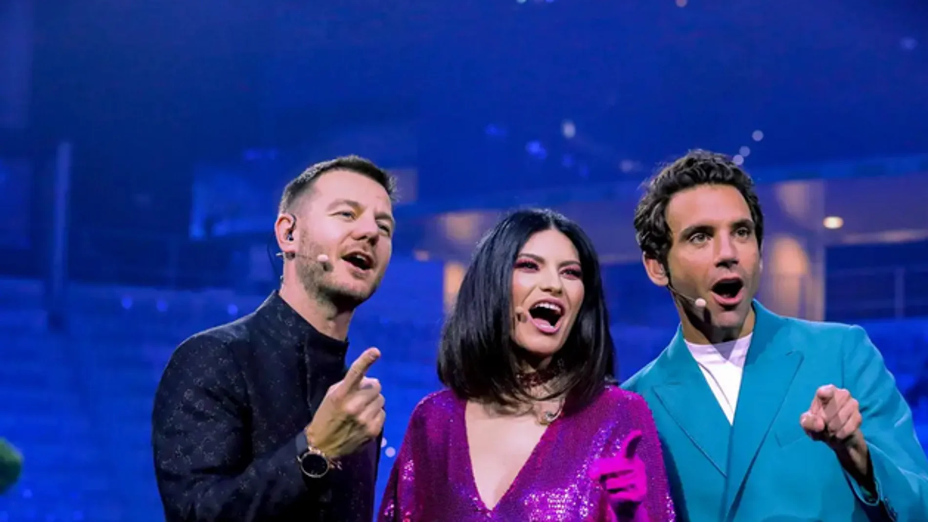 Laura Pausini, Mika y Alessandro Cattelan, presentadores de Eurovisión 2022