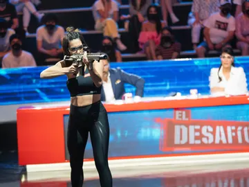 Lorena Castell, una guerrera, en el Tiro con Carabina en ‘El Desafío’ Lorena Castell, una guerrera, en el Tiro con Carabina en ‘El Desafío’