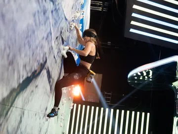 María Pombo en la Escalada a ciegas María Pombo en la Escalada a ciegas