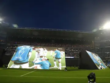La final de 2018, en las pantallas del Bernabéu La final de 2018, en las pantallas del Bernabéu