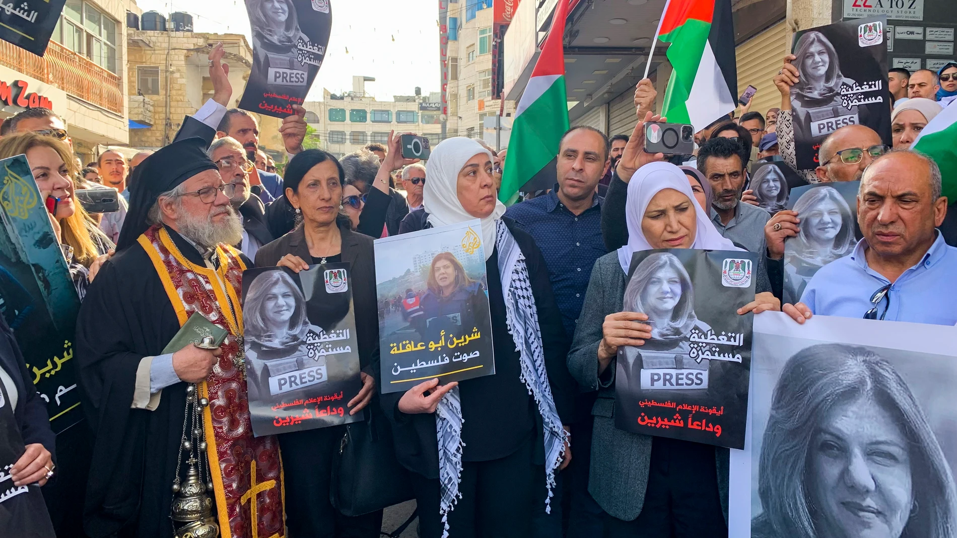 Palestina llora la muerte de la periodista