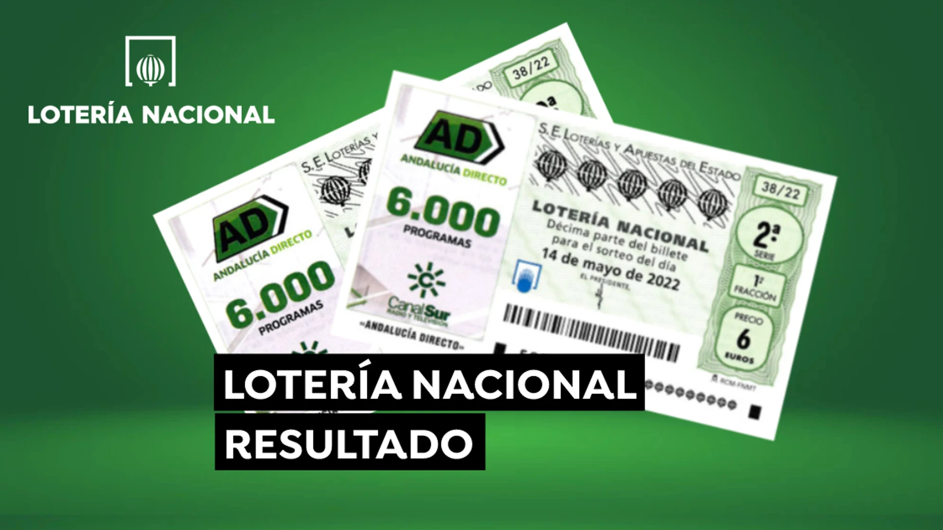 Sorteo Lotería Nacional de hoy sábado 14 de mayo