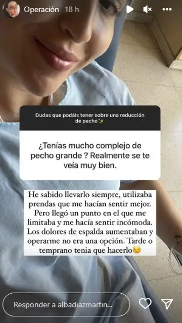 Storie Instagram de Alba Díaz Storie Instagram de Alba Díaz